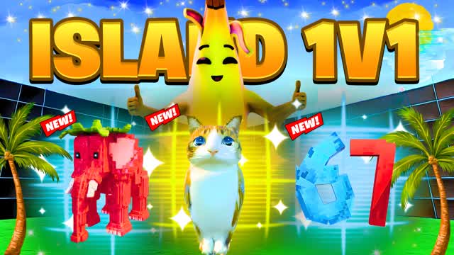 ISLAND 1V1 - ALL GUNS & VEHICLES FFA🌴