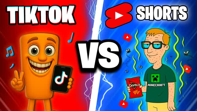 TIK TOK VS YOUTUBE ⭐ RED VS BLUE 🔴🔵