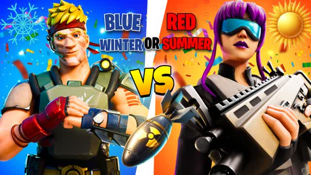 CRAZY RED VS BLUE (SUMMER OR WINTER)🔴🔵