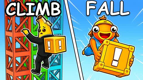 CLIMB AND DROP A LUCKY BLOCK