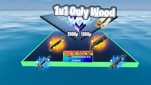 1v1 Only Wood: Sifón activado