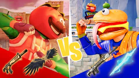 CRAZYY 🍅TOMATO VS 🍔DURRR ONE SHOT GUNS