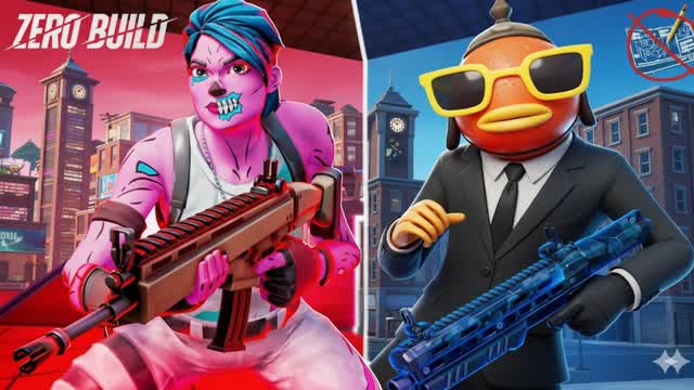 CRAZY ZERO BUILD RED VS BLUE đŽđ”