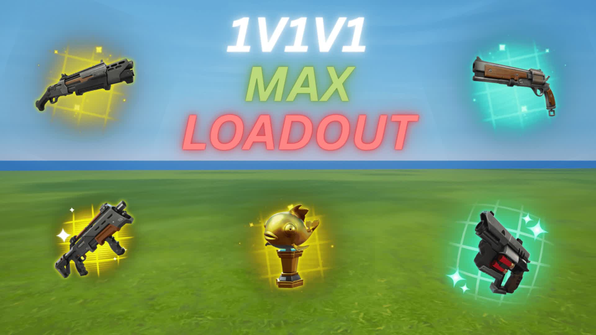 1v1v1 MAX LOADOUT 💥 Realistics FFA