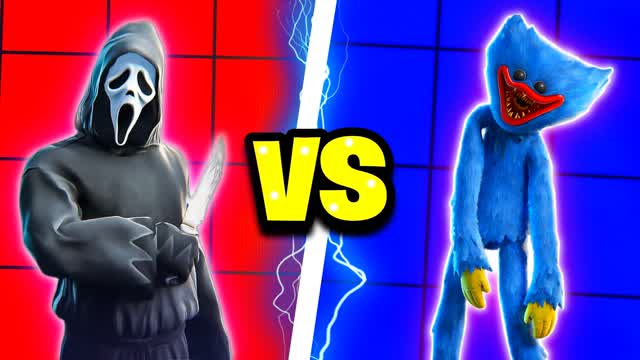 GHOST VS HUGGY RED VS BLUE 🔴🔵 ANDRY