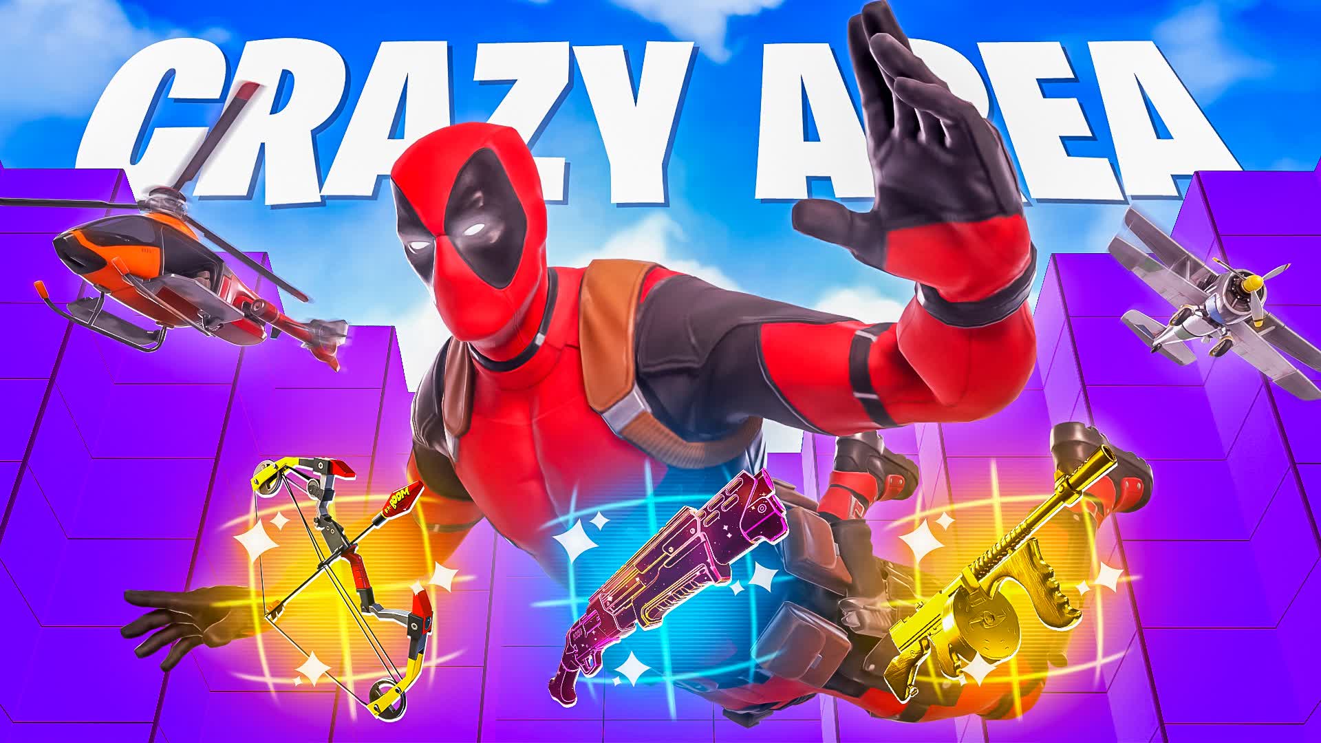 CRAZY AREA FFA - ALL RIDES & WEAPONS