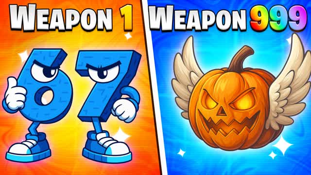 🤣ULTRA MEME GUN GAME🔫ONE SHOT🎯