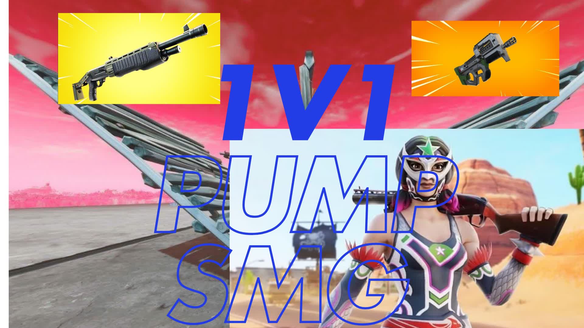 1v1 pump smg 2399-4621-9042 by wakizaki - Fortnite Creative Map Code ...