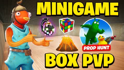 MINIGAME BOX PVP 📦 100+ Minigames 👑 — Fortnite Creative Insel