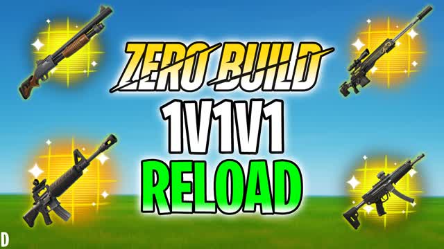 ZERO BUILD 1V1V1 RELOAD!!!