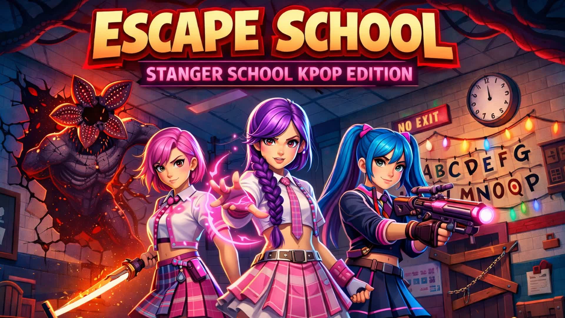 SCHOOL ESCAPE ROOM - STRANGER KPOP