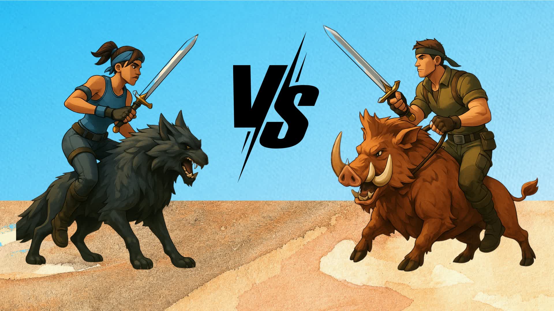 🐺 24 WOLVES VS 24 BOARS 🐗