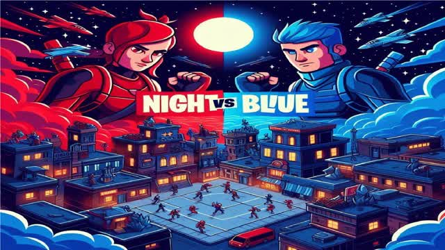 NIGHT RED VS BLUE 🔴🌃🔵 (NEW)