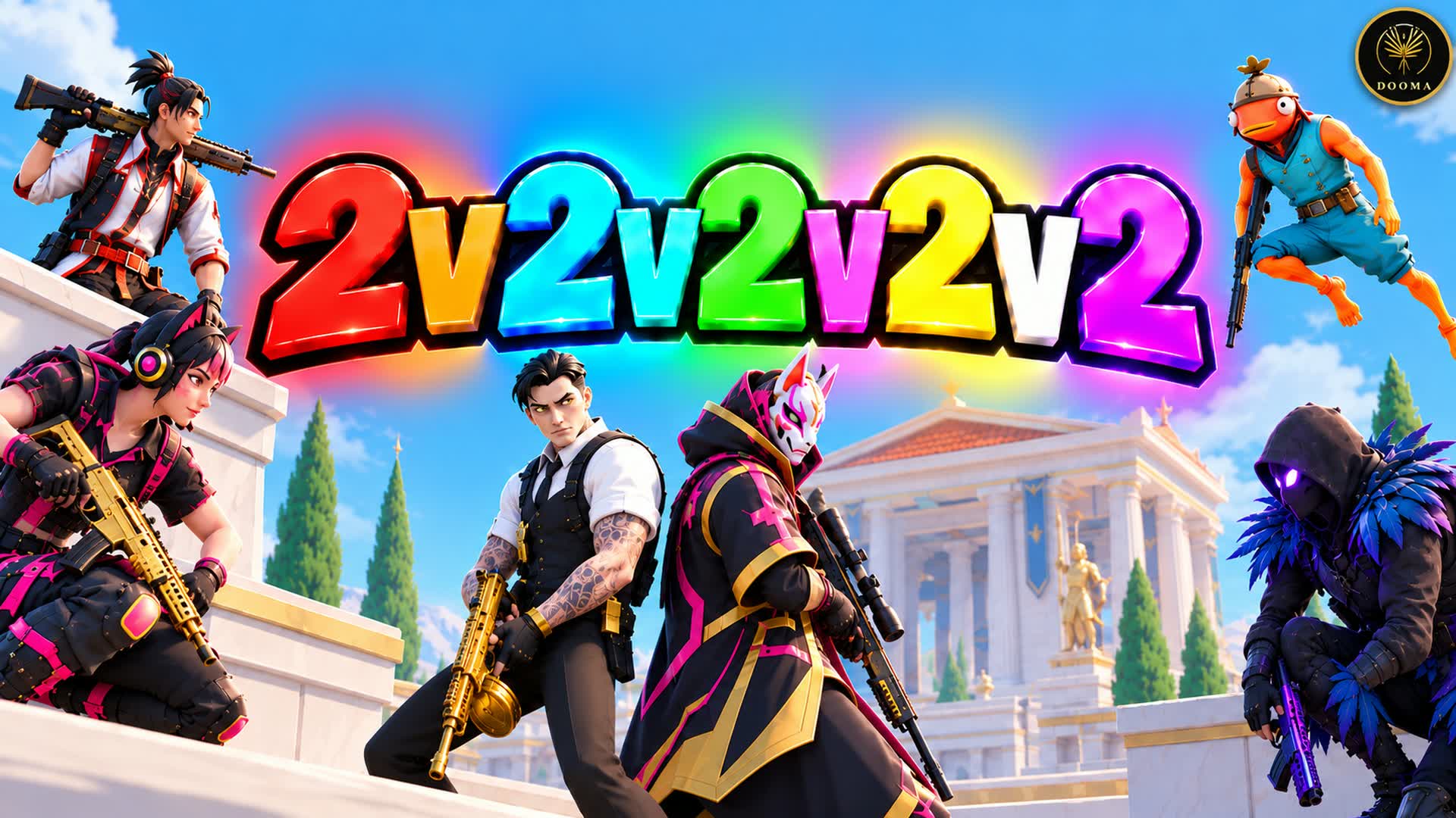 2v2v2v2v2 CHAOS - Fortnite island 9855-0306-7294 by yasserouldji007