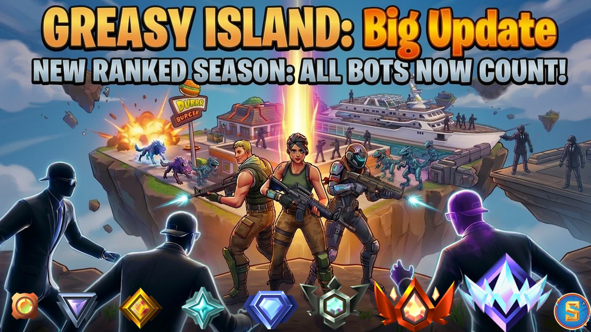 グリーシー・アイランド:ソロ、協力プレイ +ボット V7