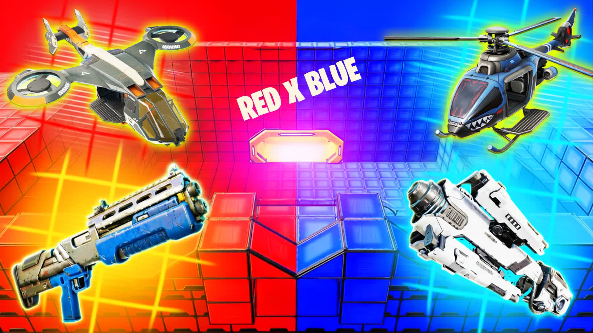 1V16V6 RED VS BLUE XGREEN XPURPLE🔴🔵