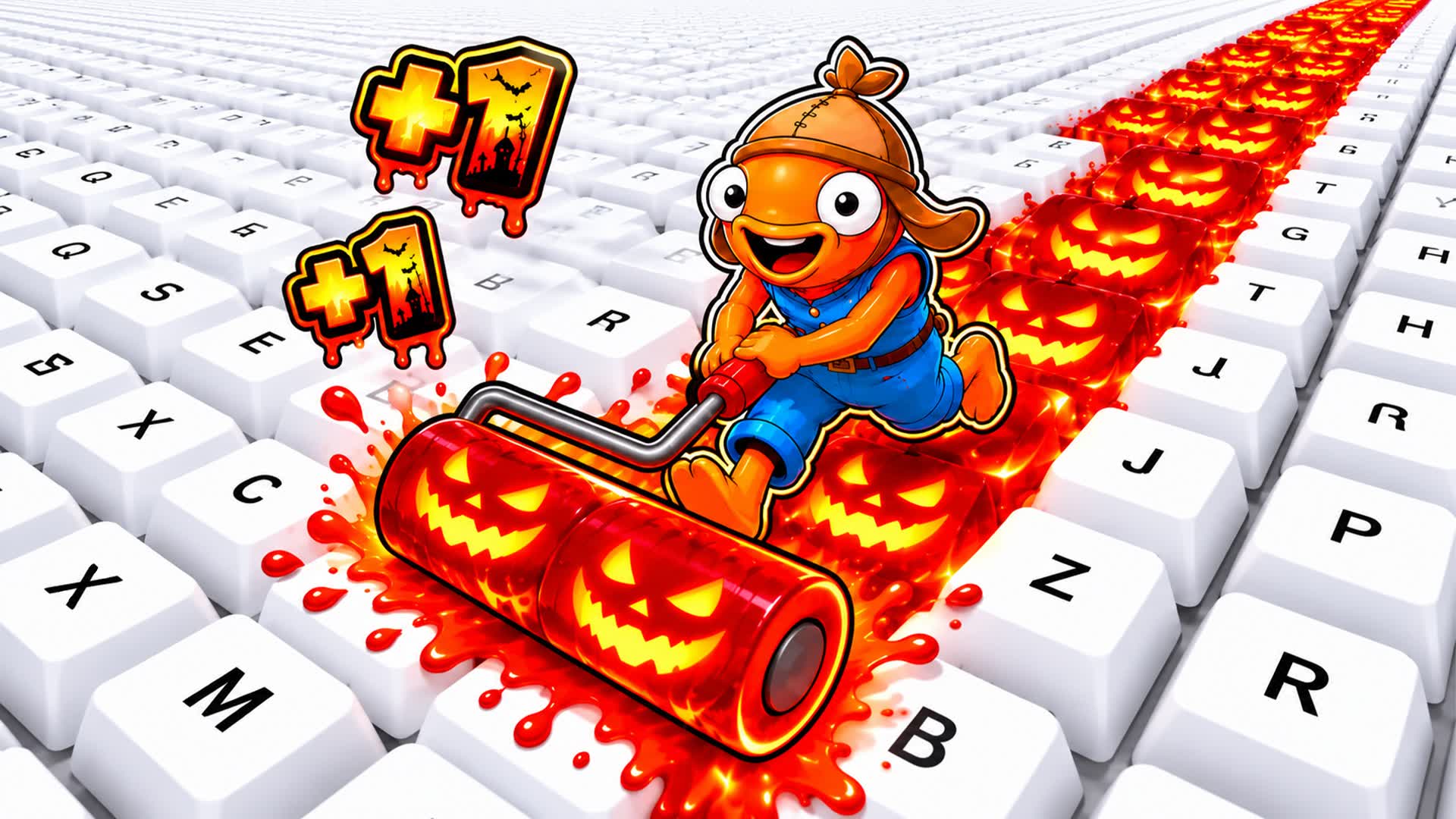 PAINT YOUR KEYBOARD [HALLOWEEN]