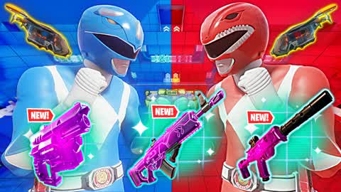 ⭐️TMNT BLUE POWER RANGERS VS RED🔴🔵