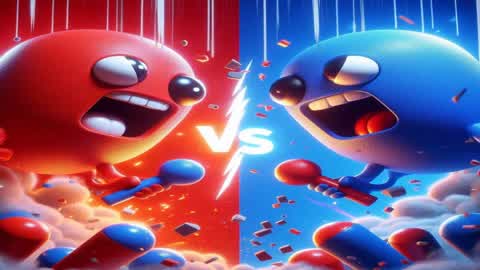 🟥​Fall Guys  Red VS Blue🟦