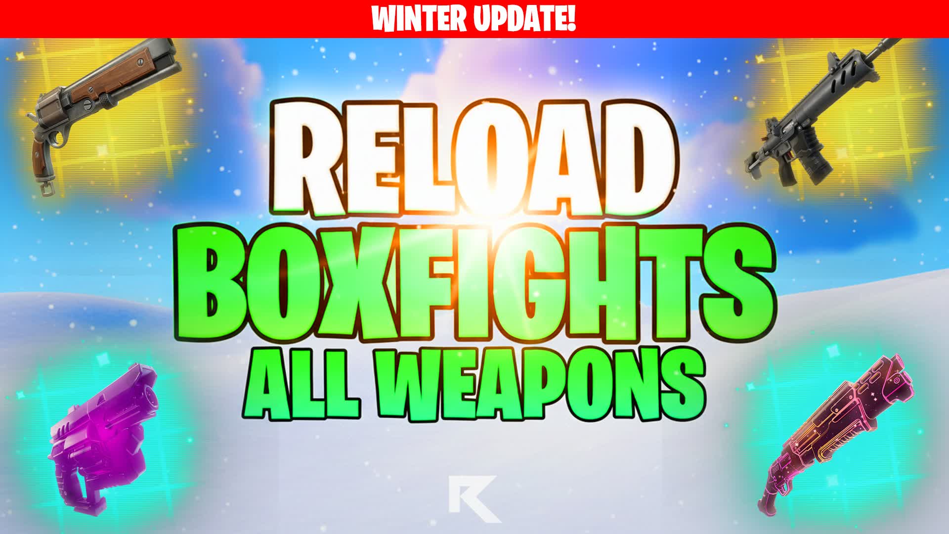 1v1v1 All Weapons Reload Box Fights