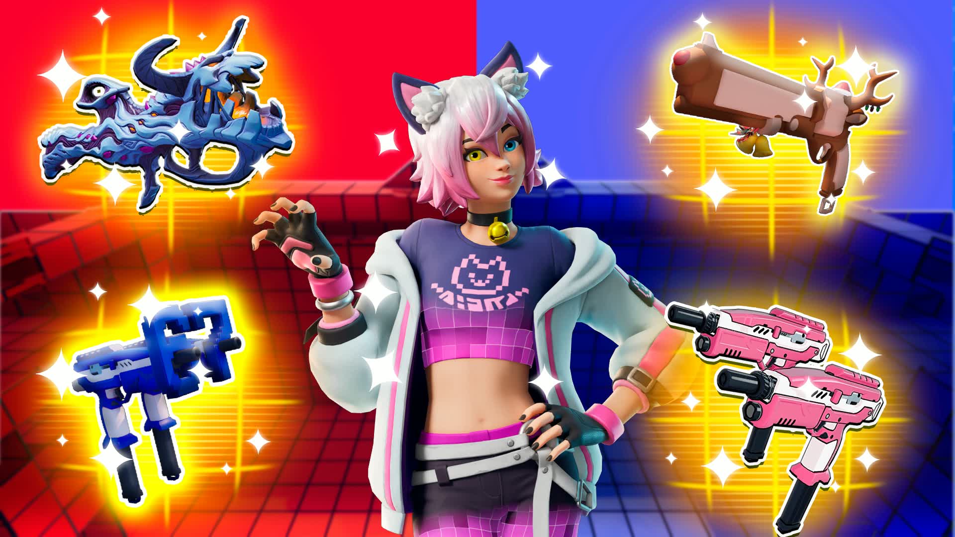 ラッキー レッド vs ブルー バトル🔴🔵