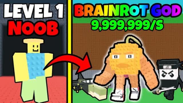 NOOB VS PRO STEAL A BRAINROT