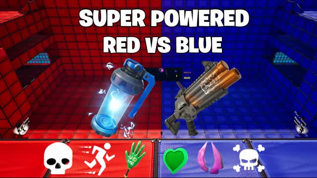 SUPER POWERED RED VS BLUE 🦸