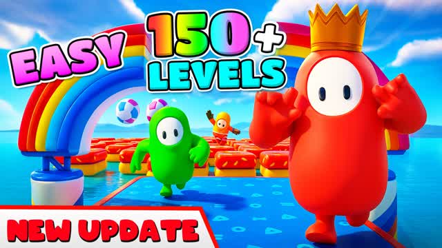 OBBY FALL GUYS PARKOUR 150+ LEVELS! 🚀