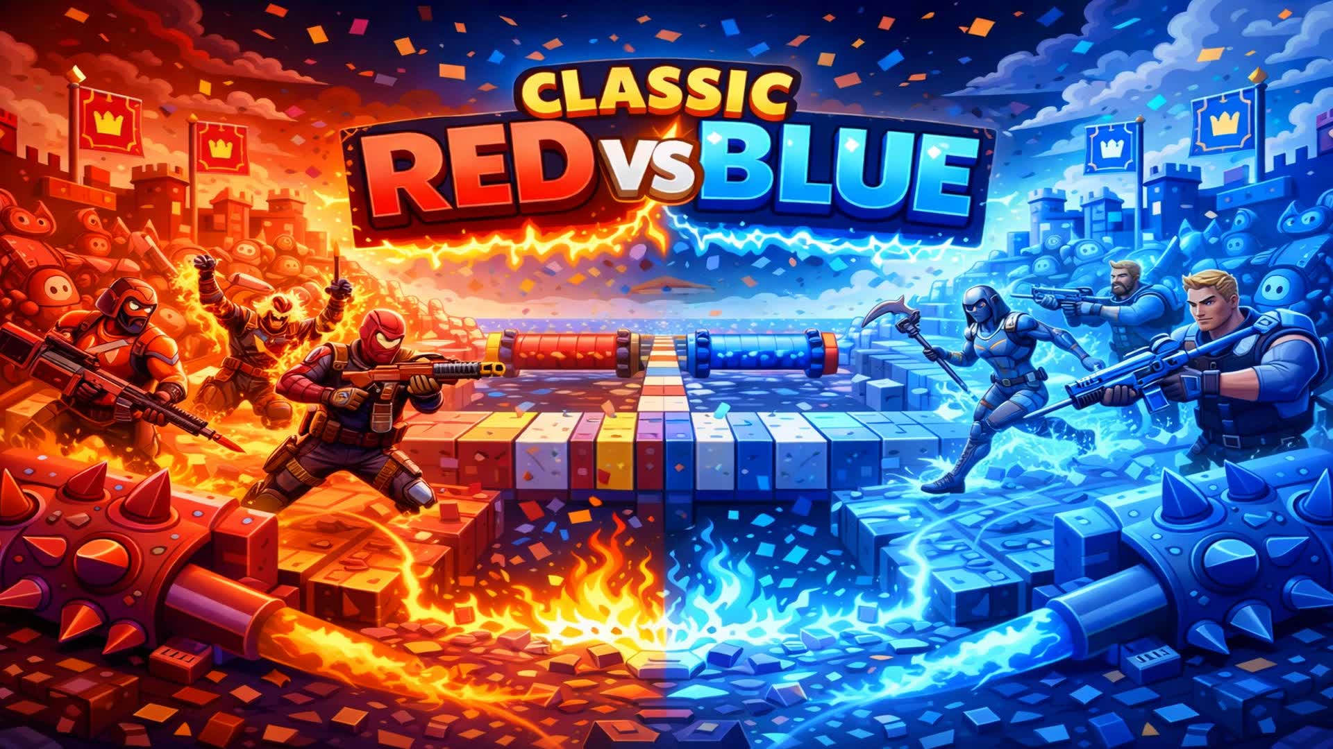 クラシックのレッドvs.ブルー(ハード)