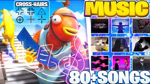 🏆BEST MUSIC 1V1 MAP🎵 [50+ SONGS] PARTY