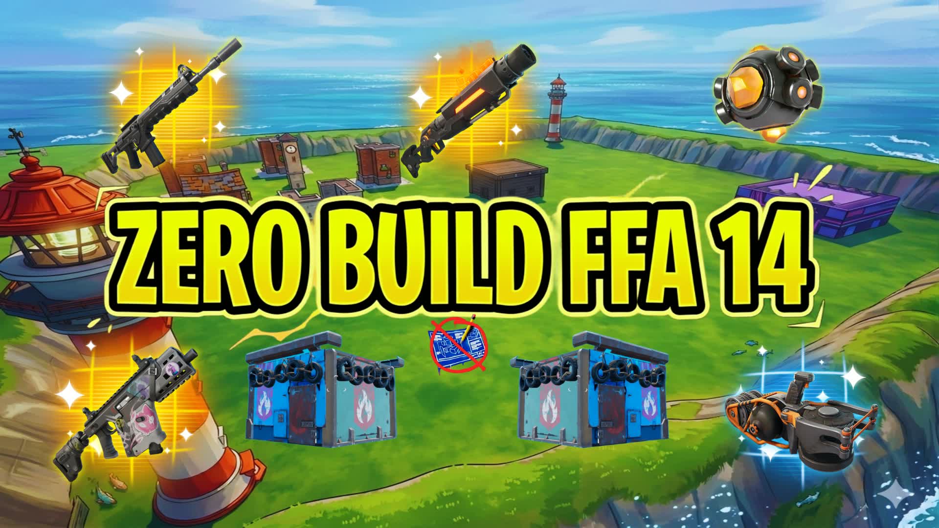 ZERO BUILD FFA 14 🚫✏️