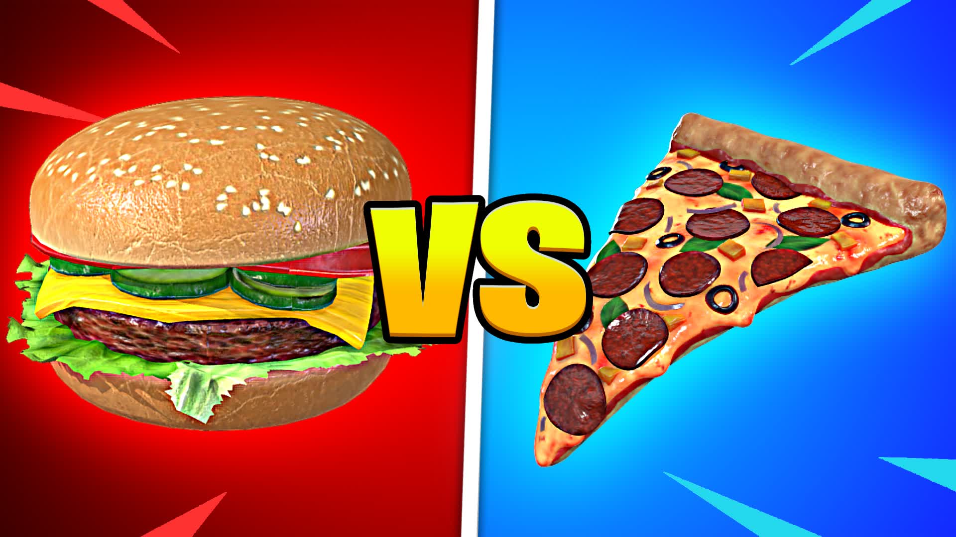 🍕 PIZZA VS BURGER 🍔 023359500172 by blmstudio Fortnite Creative Map