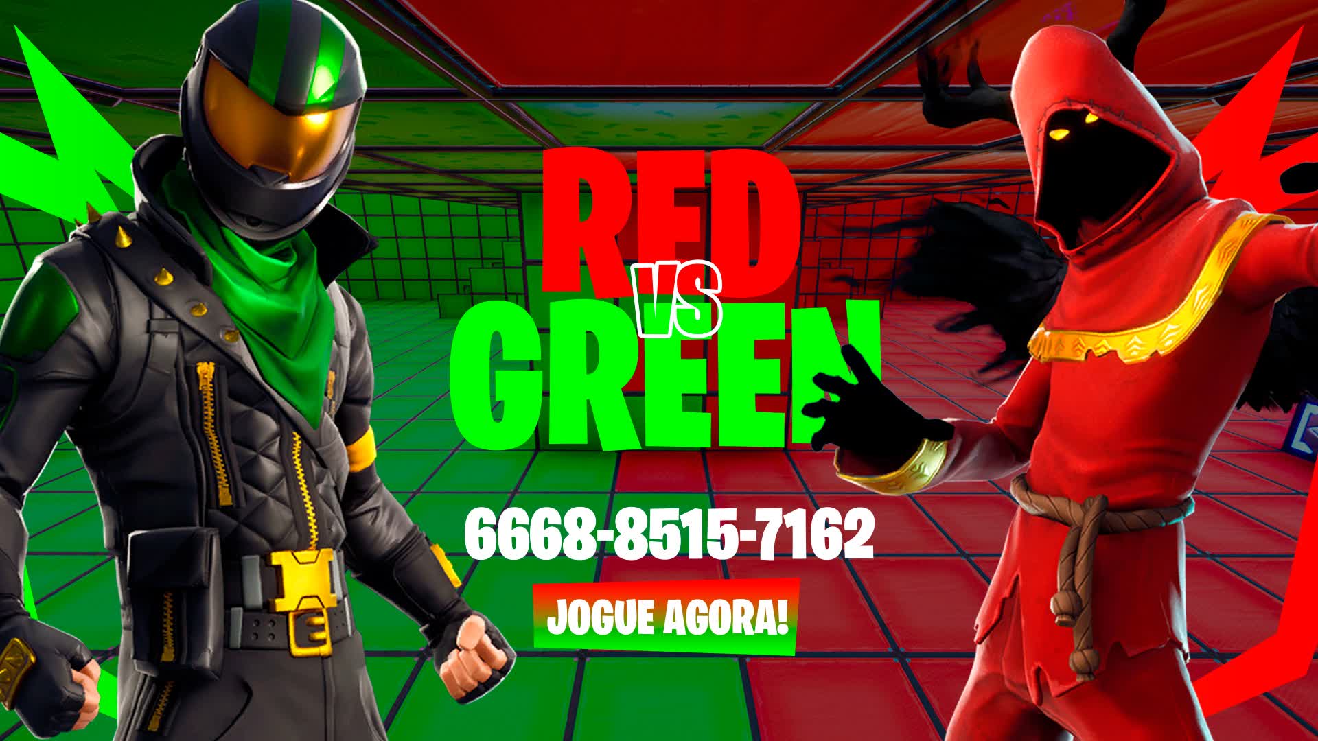 Red VS Green PRO 16 VS 16 666885157162 By Kastor Fortnite