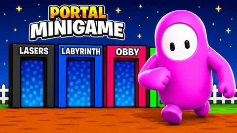 🌈FALL GUYS PORTAL MINIGAMES