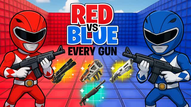 SUPER RED 🔴VS BLUE🔵- EVERY GUN
