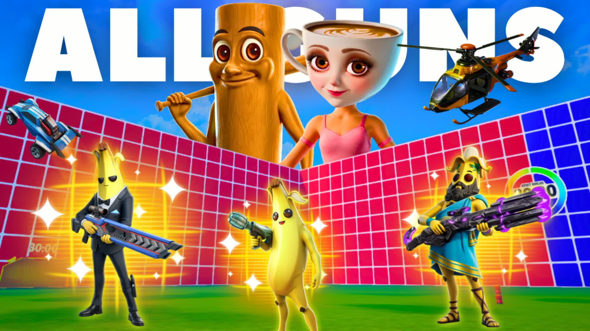 1対1 FFA - 全武器と全車両