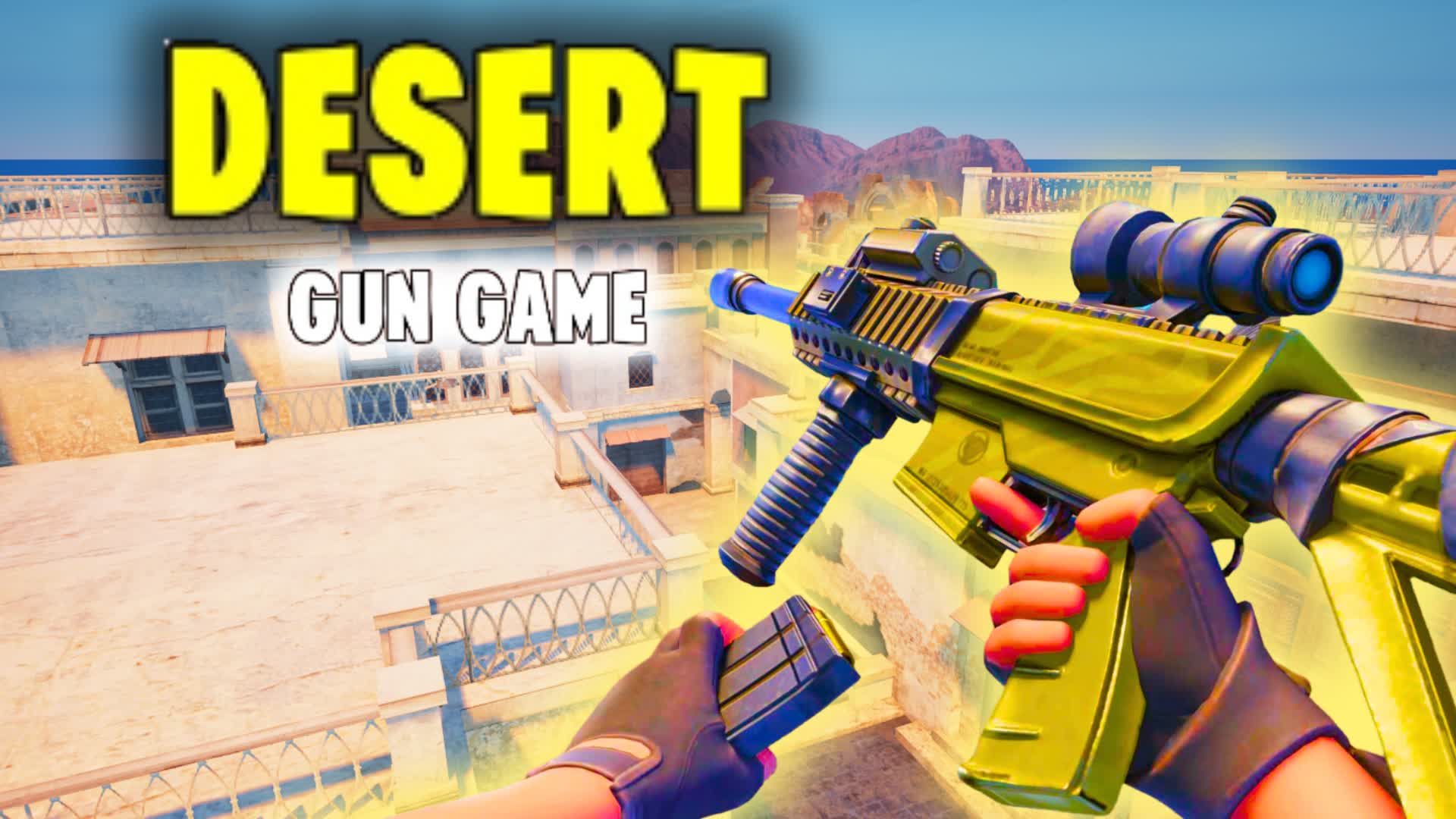 DESERT FIRST PERSON  GUN GAME🔫