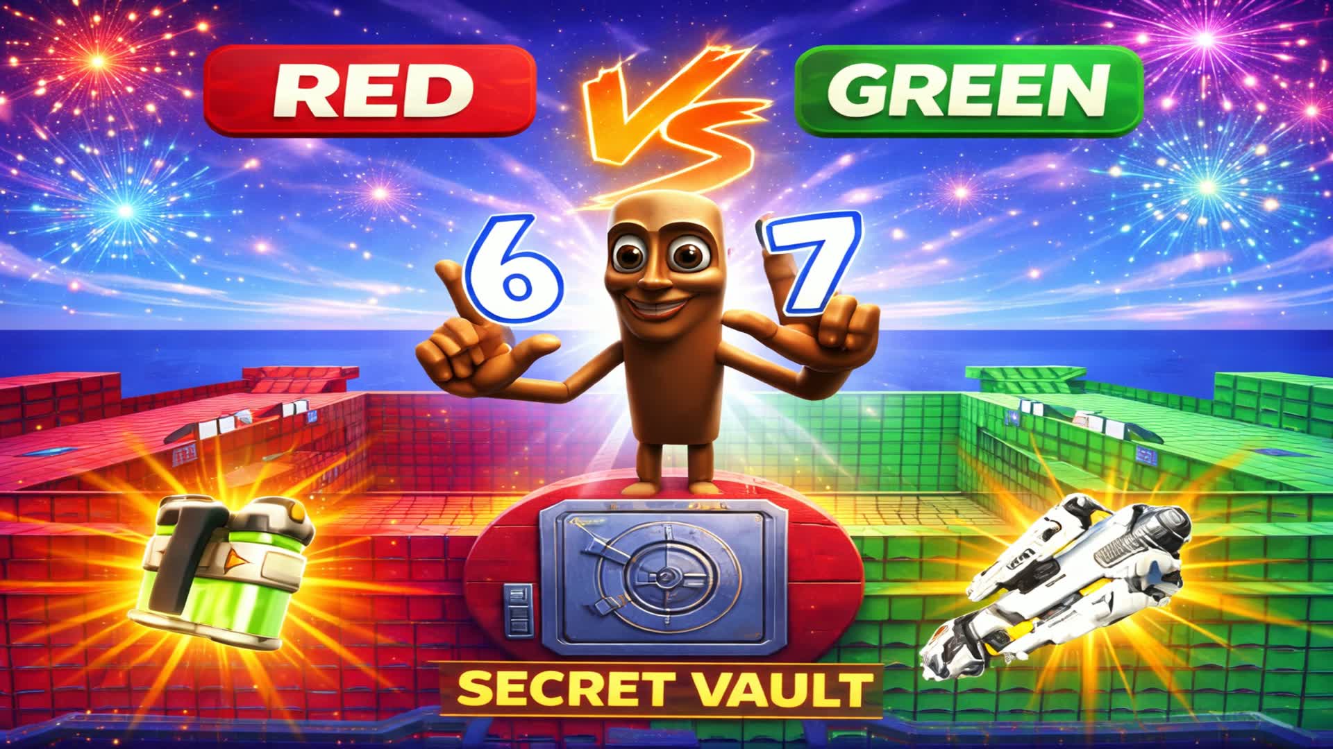 RED vs GREEN 🔥 OP GUNS | SECRET VAULT