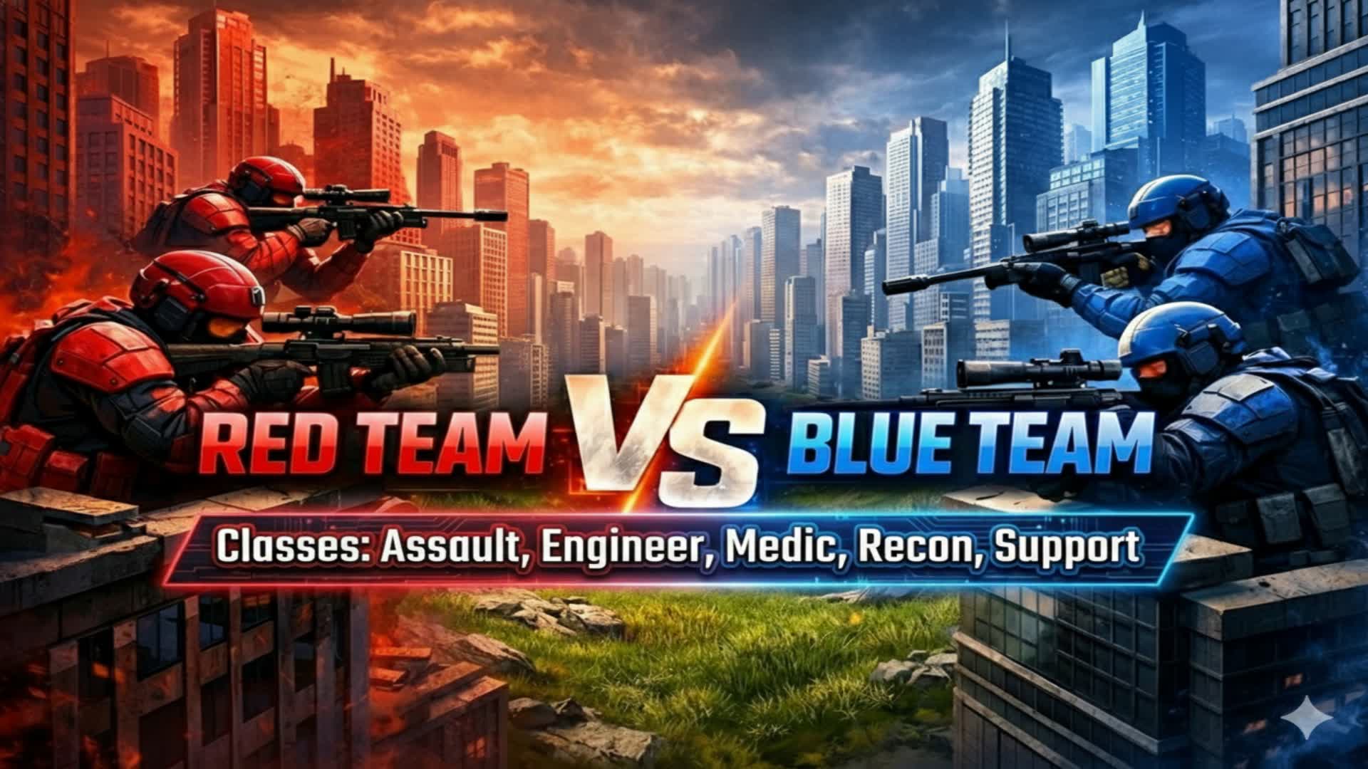 CLASSES RED VS BLUE CITY