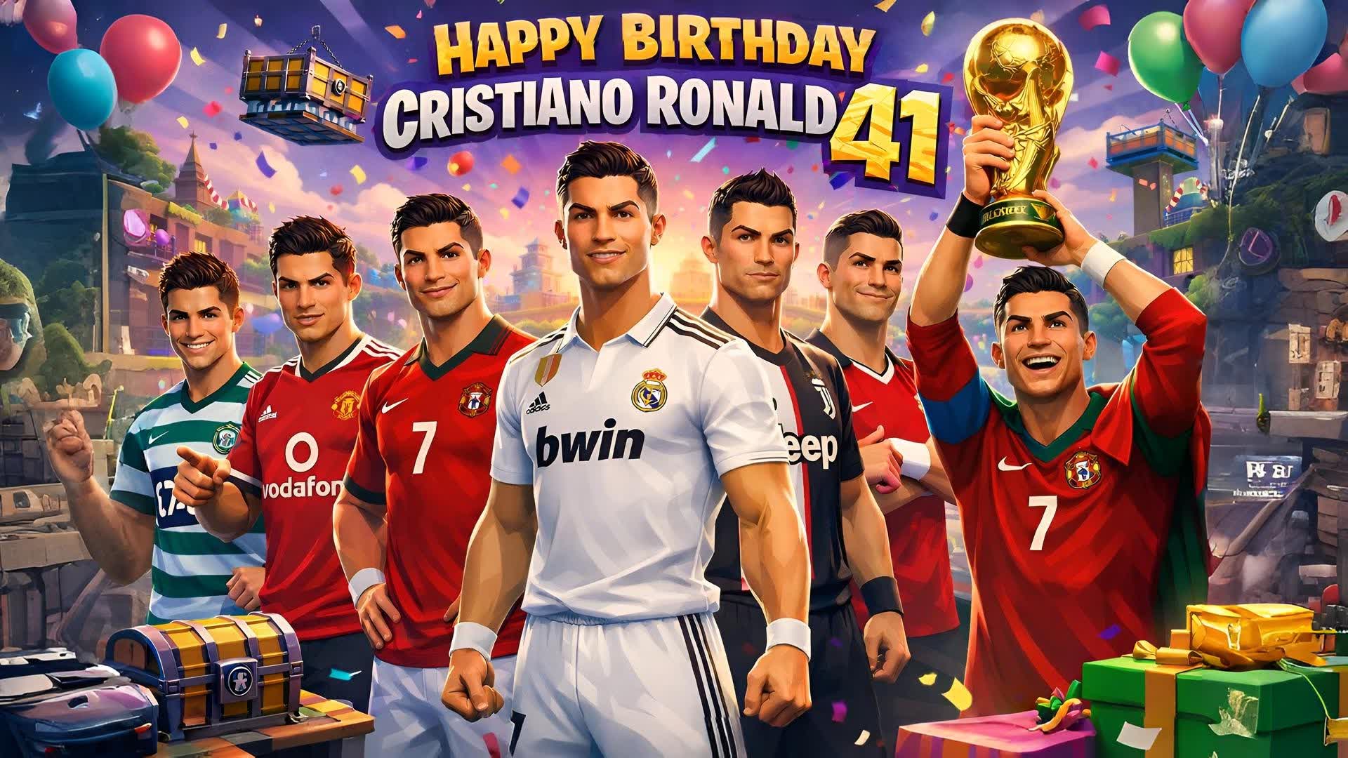 HAPPY BIRTHDAY RONALDO CUMPLE CRISTIANO