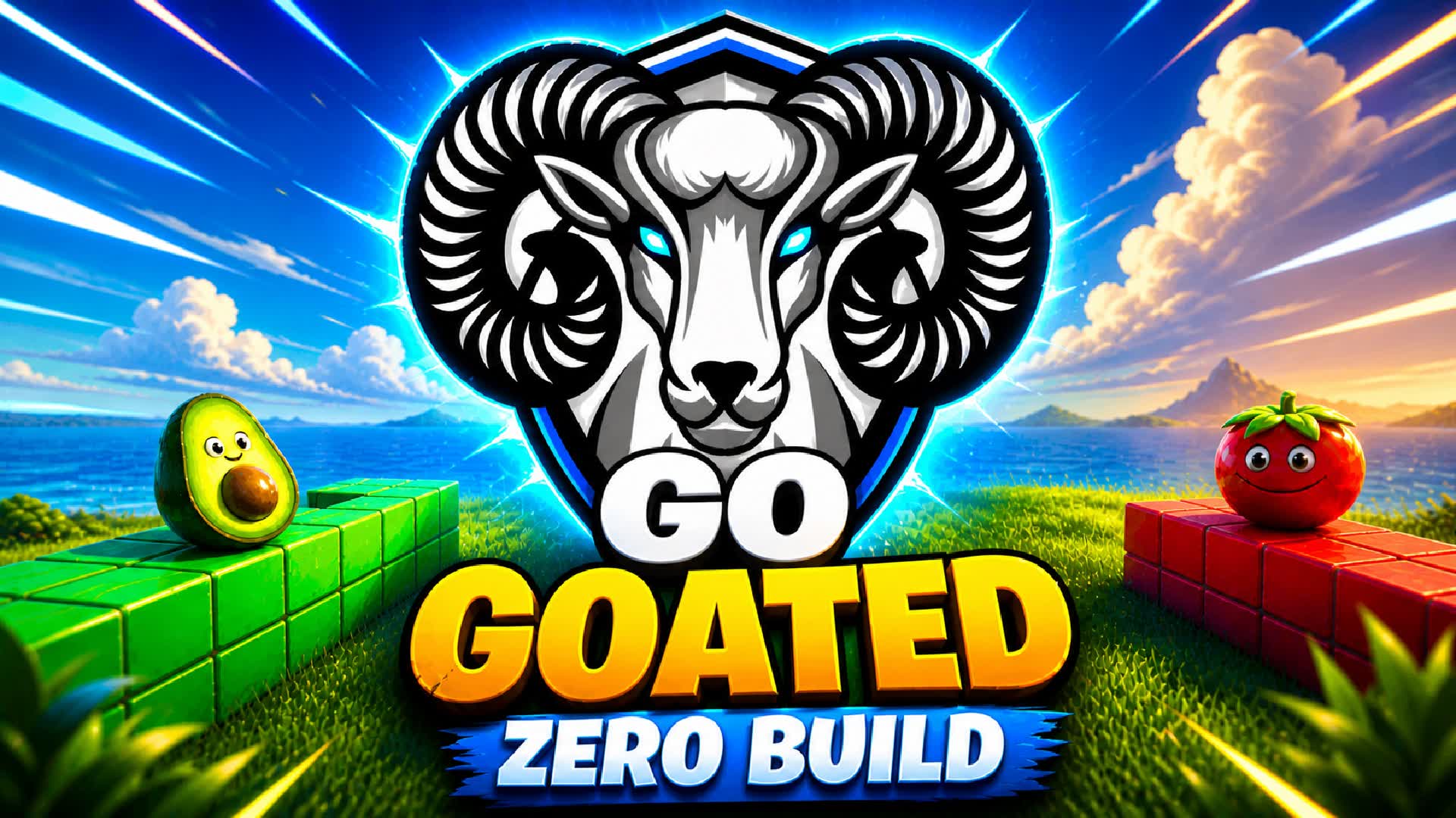 🐐 GO GOATED 🌩 ZERO BUILD by DZIEDZIC