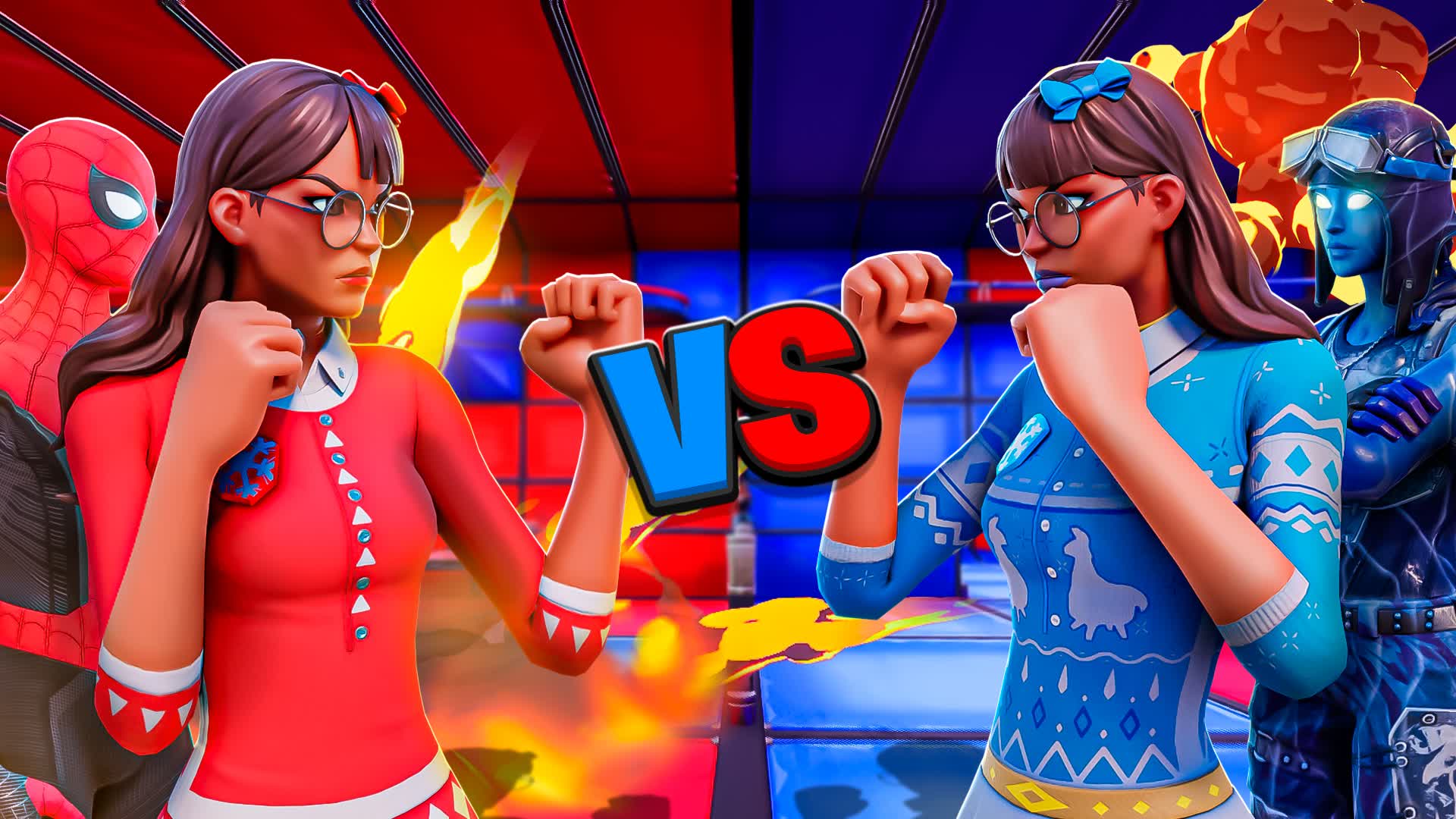 🔴Red🔴 VS 🔵Blue🔵 2566-0790-9714 By Delinha - Fortnite