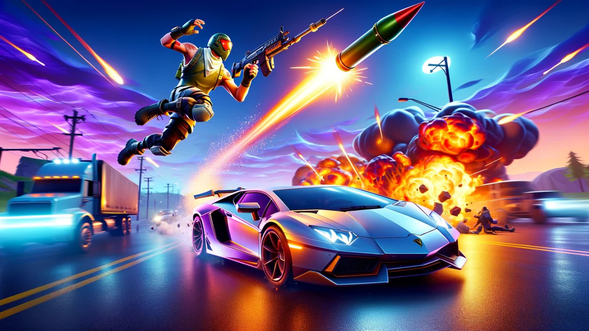 🚘 Cars vs Rockets 🚀 9232-2501-4633 by nolanykyk - Fortnite Creative Map ...