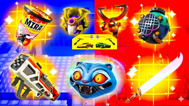 SIMPLE kpop guns RED VS BLUE ffa pro يا