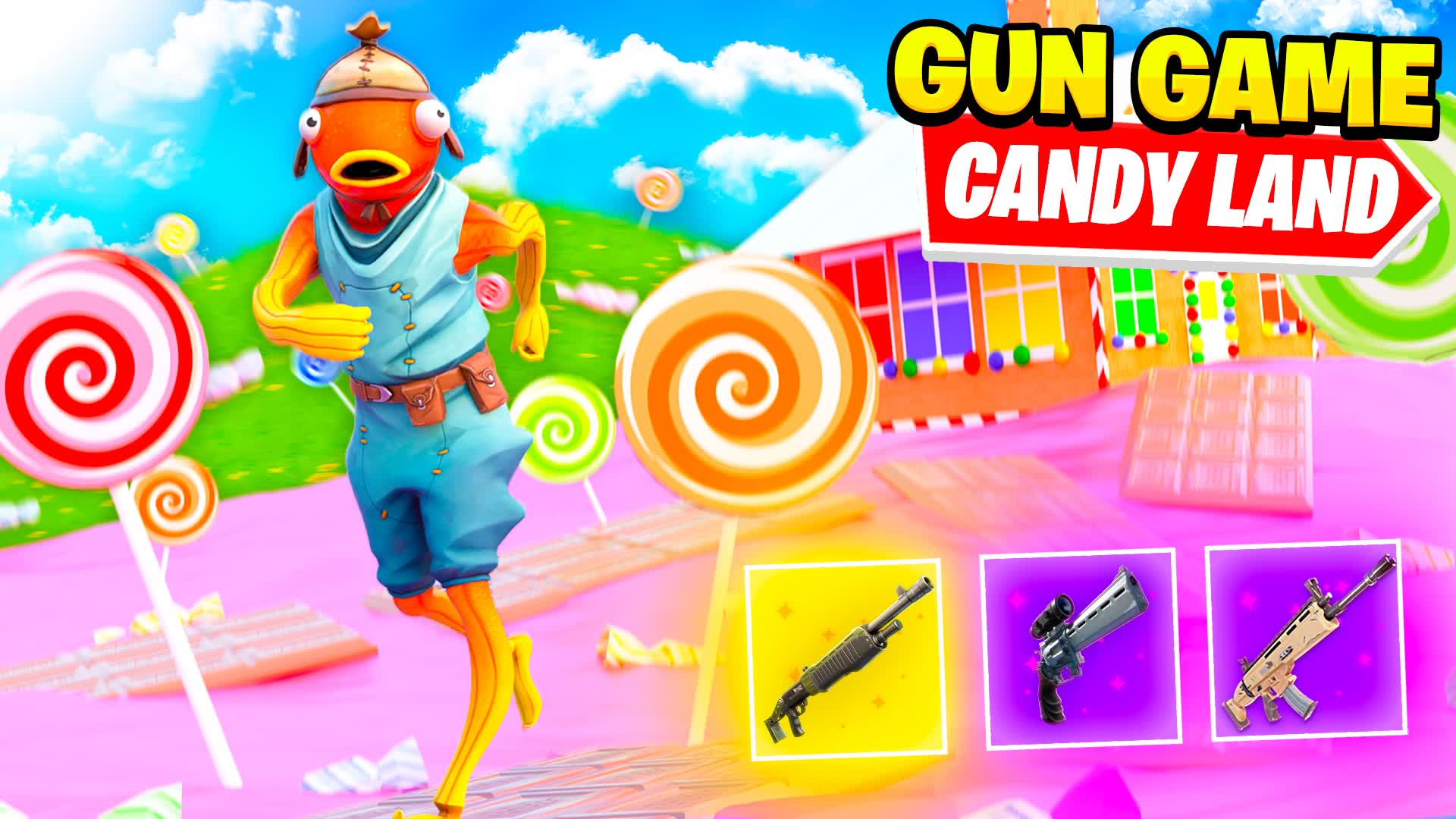 🍭 Candy Land GUN GAME 🍭 197652223583 by eatyoushay Fortnite.GG