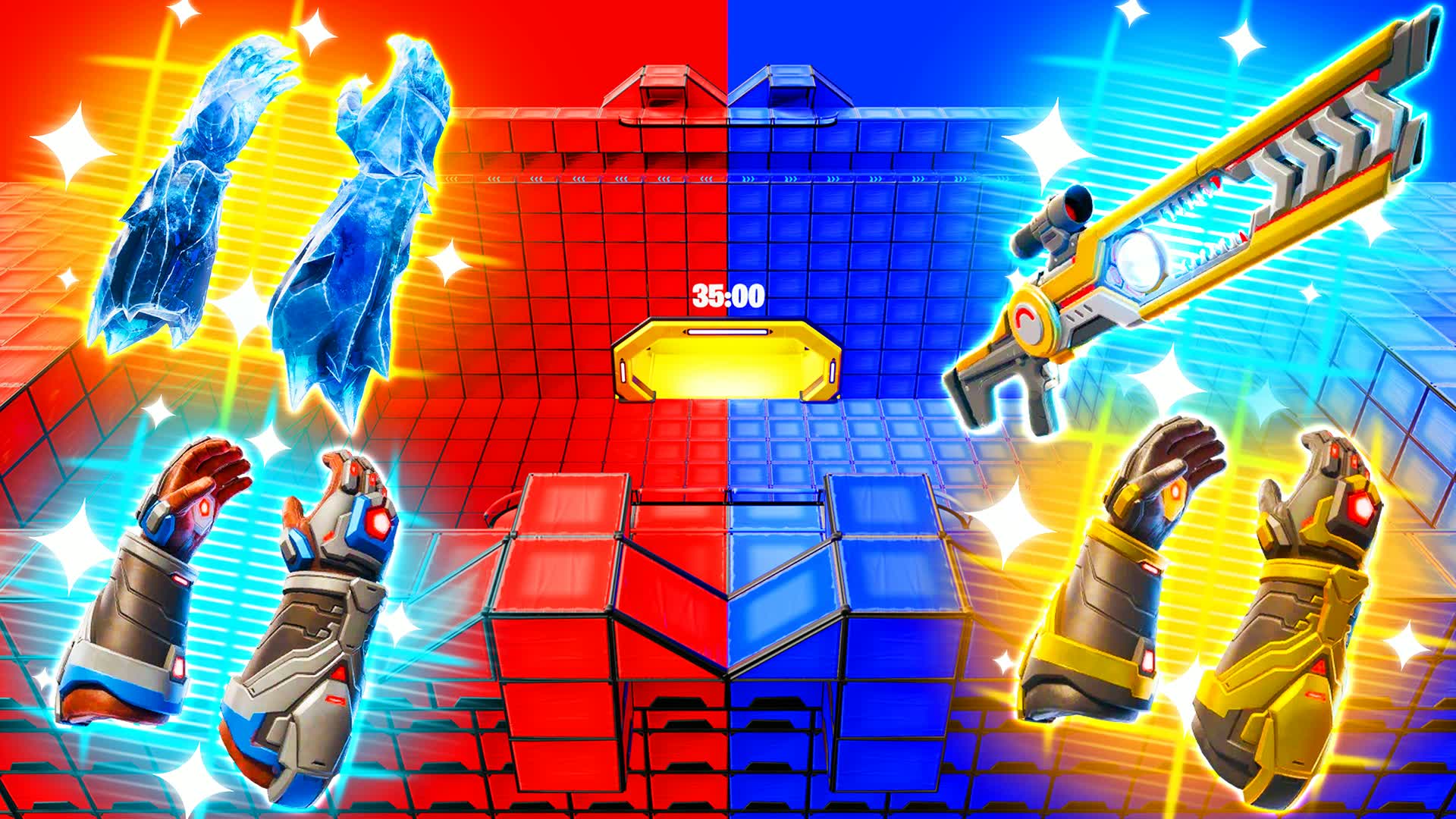 メガレッド VS ブルー