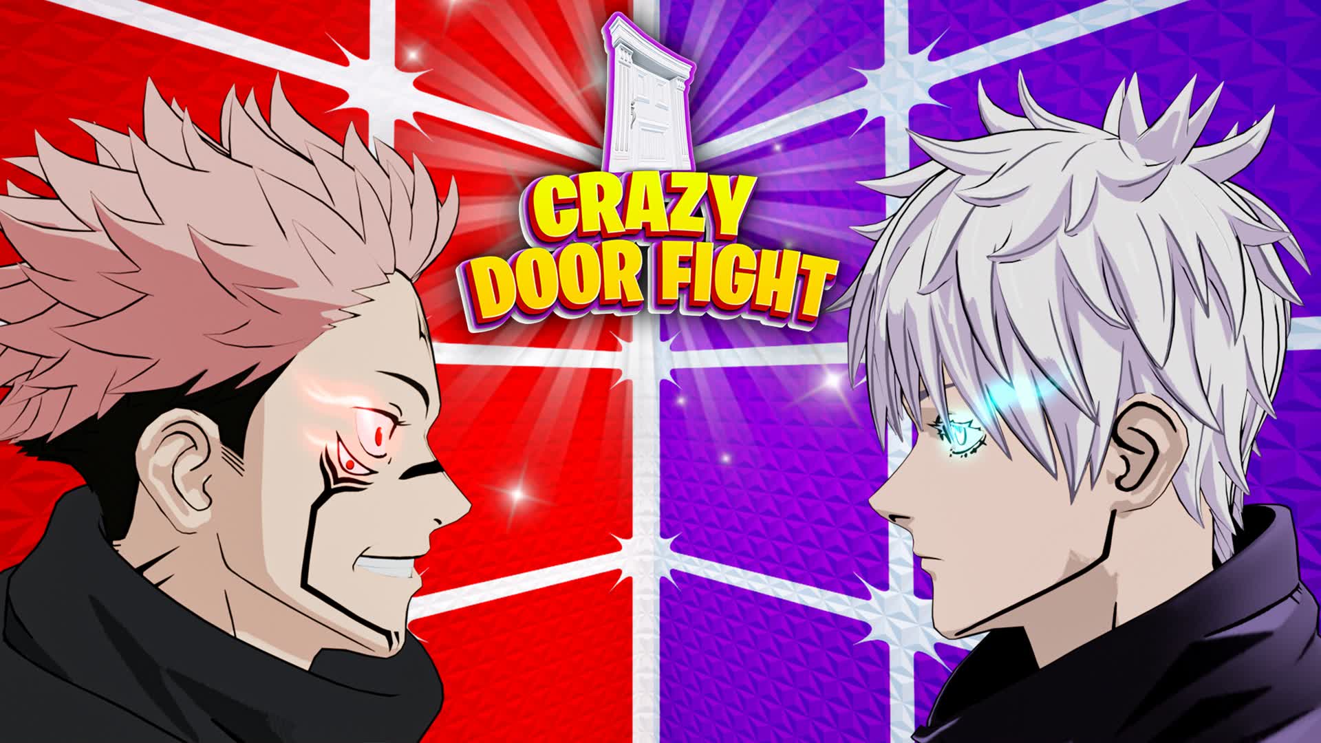 Crazy Red vs Purple Door Fight🚪🔫