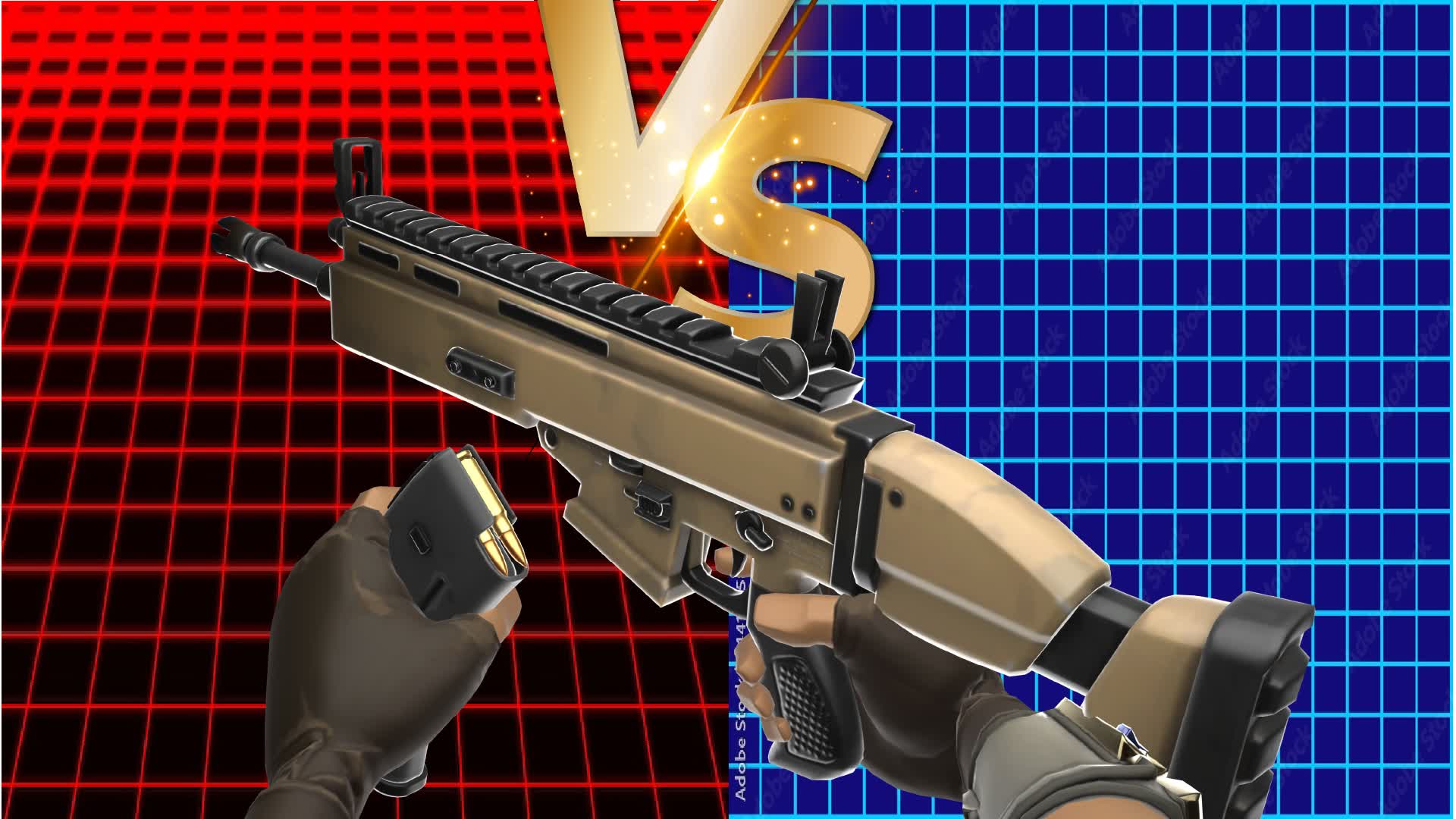 FPS Assault Rifle Red Vs Blue