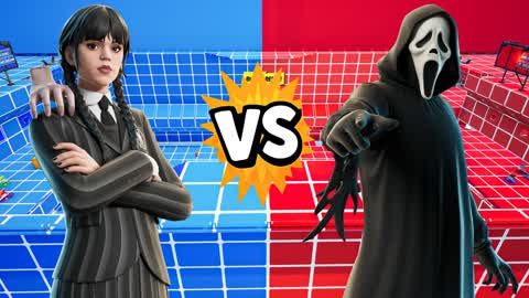 Wednesday vs Ghost Red vs blue 🔵🔴🔵