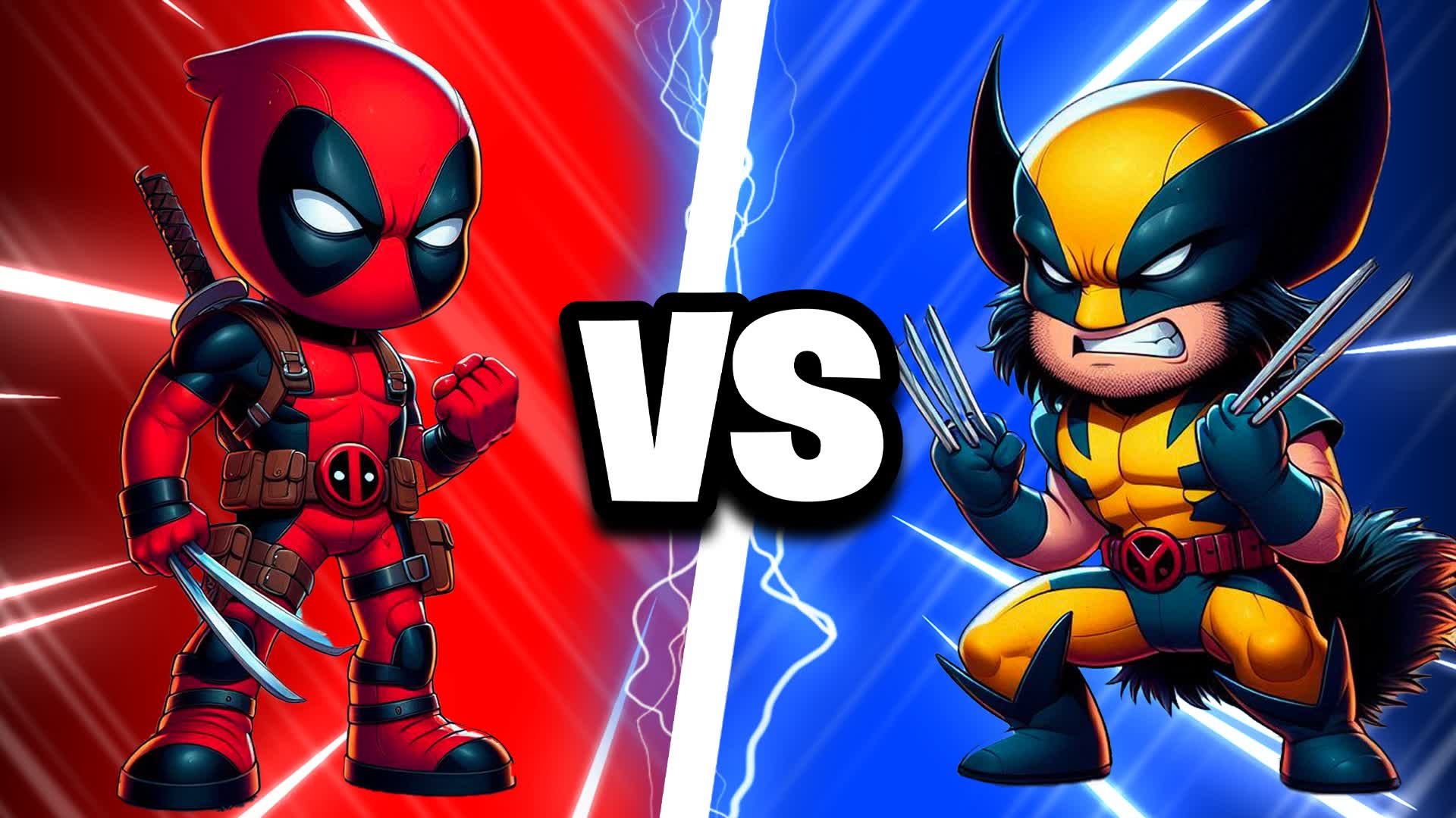 🦸‍♂️Cute Deadpool vs Wolverine 🗡️ 5949-6111-2545 by kler - Fortnite
